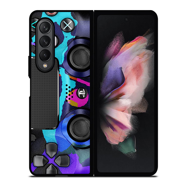 PS4 CONTROLLER PLAYSTATION CAMO Samsung Galaxy Z Fold 3 Case Cover
