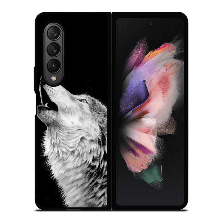 ROAR WHITE WOLF Samsung Galaxy Z Fold 3 Case Cover