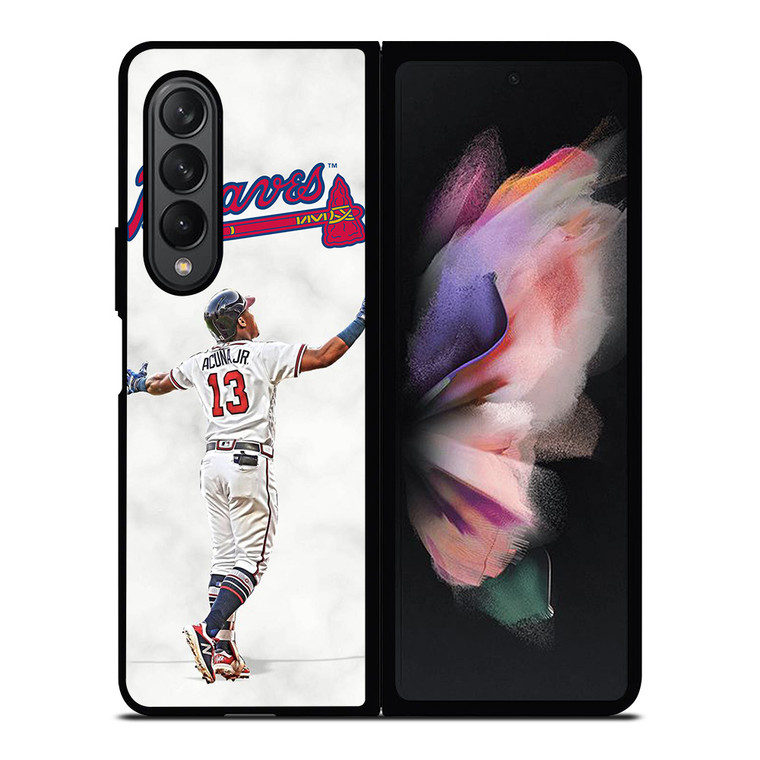RONALD ACUNA JR MARBLE ATLANTA BRAVES Samsung Galaxy Z Fold 3 Case Cover