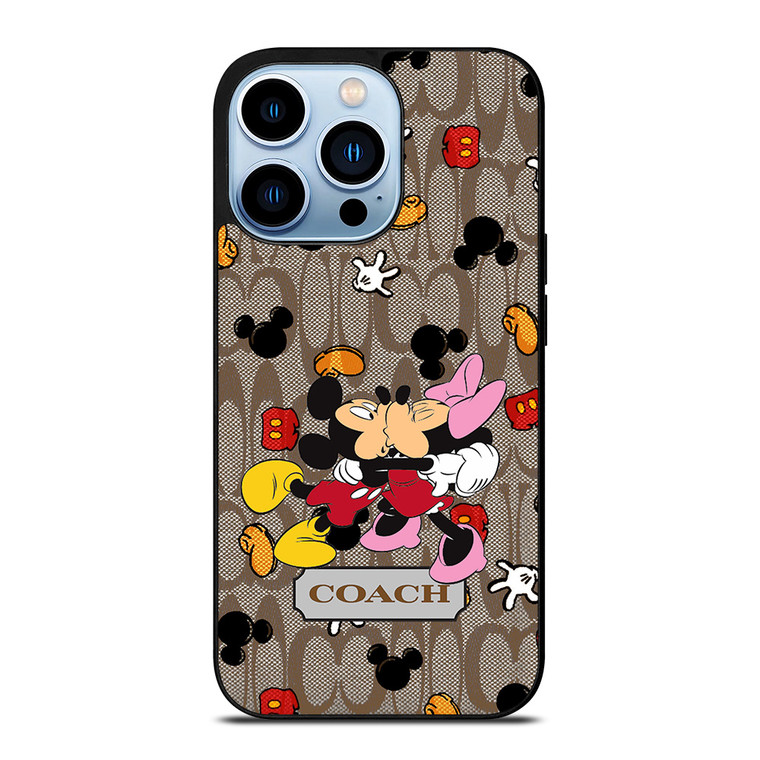 COACH MICKEY MINNIE MOUSE KISS iPhone 13 Pro Max Case Cover