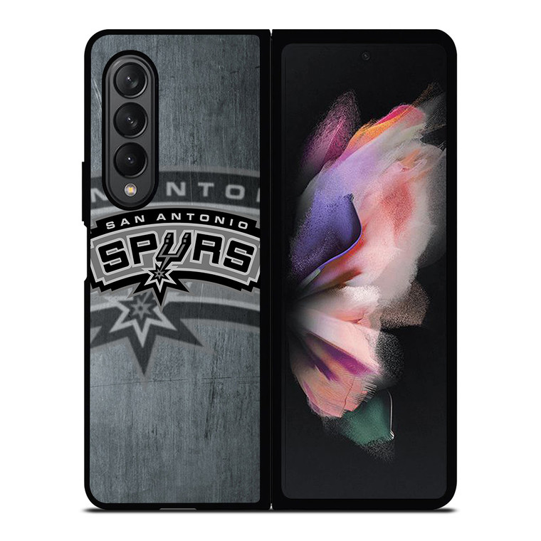 SAN ANTONIO SPURS METAL LOGO Samsung Galaxy Z Fold 3 Case Cover