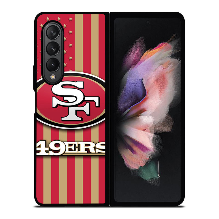 SAN FRANCISCO 49ERS AMERICAN FLAG Samsung Galaxy Z Fold 3 Case Cover