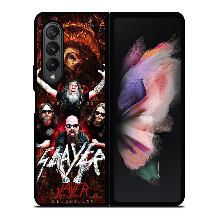 SLAYER METAL BAND POSTER Samsung Galaxy Z Fold 3 Case Cover