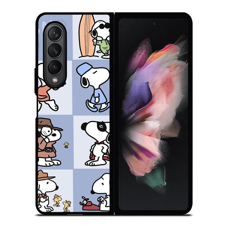 SNOOPY THE PEANUTS CHARLIE BROWN CARTOON Samsung Galaxy Z Fold 3 Case Cover