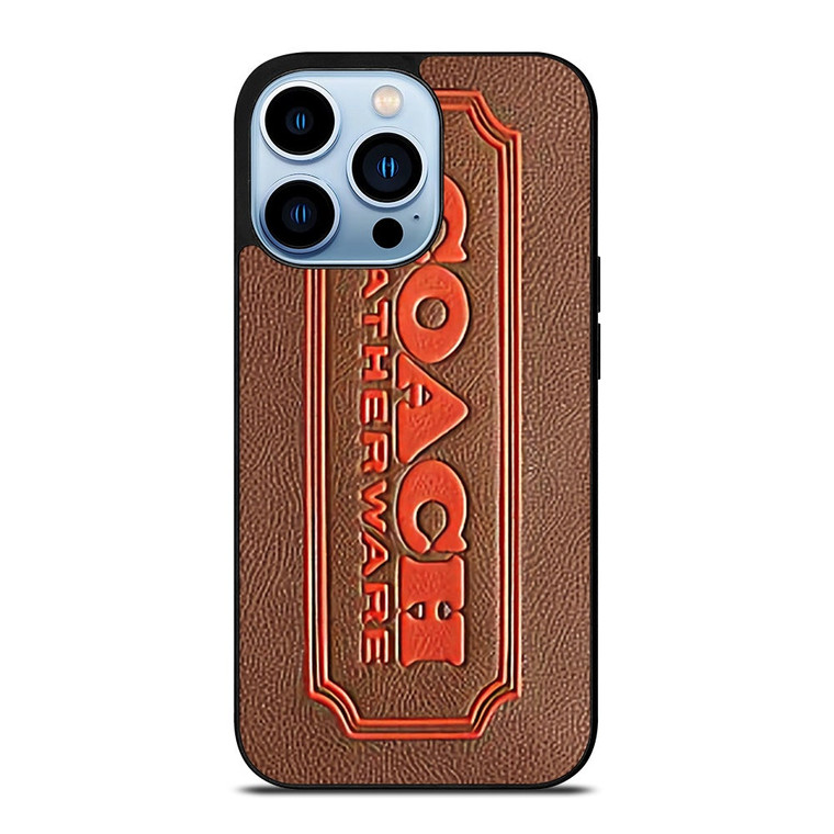 COACH LEATHERWARE EMBOSS iPhone 13 Pro Max Case Cover