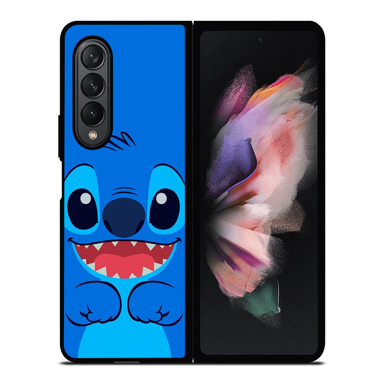 STITCH BLUE CARTOON CHARACTER Samsung Galaxy Z Fold 3 Case Cover