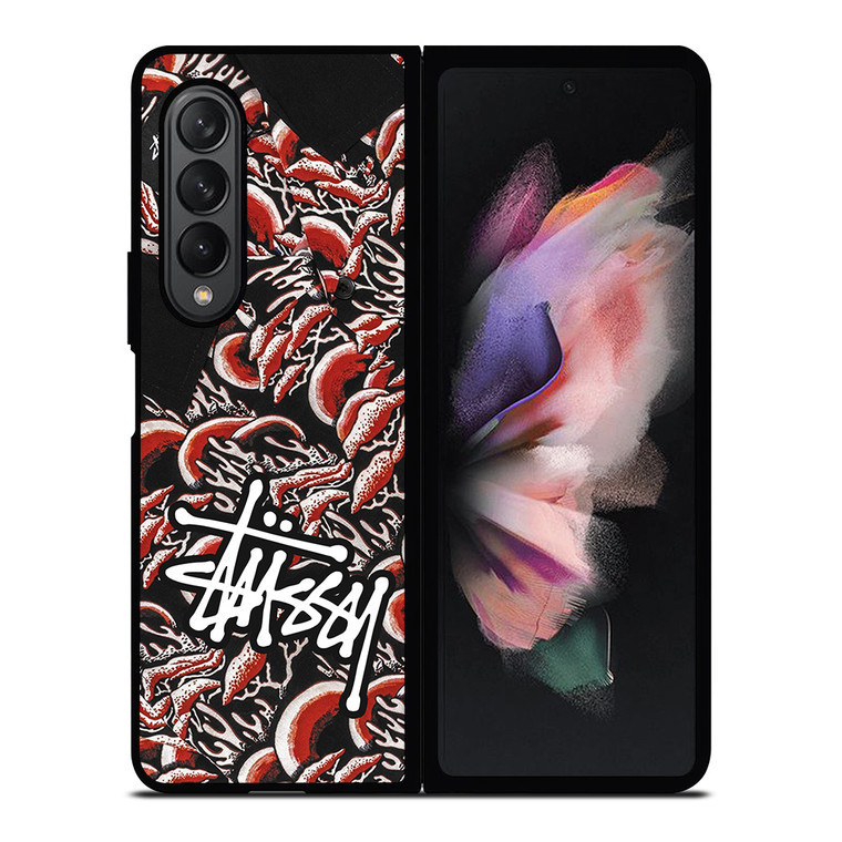 STUSSY CORAL PATTERN Samsung Galaxy Z Fold 3 Case Cover