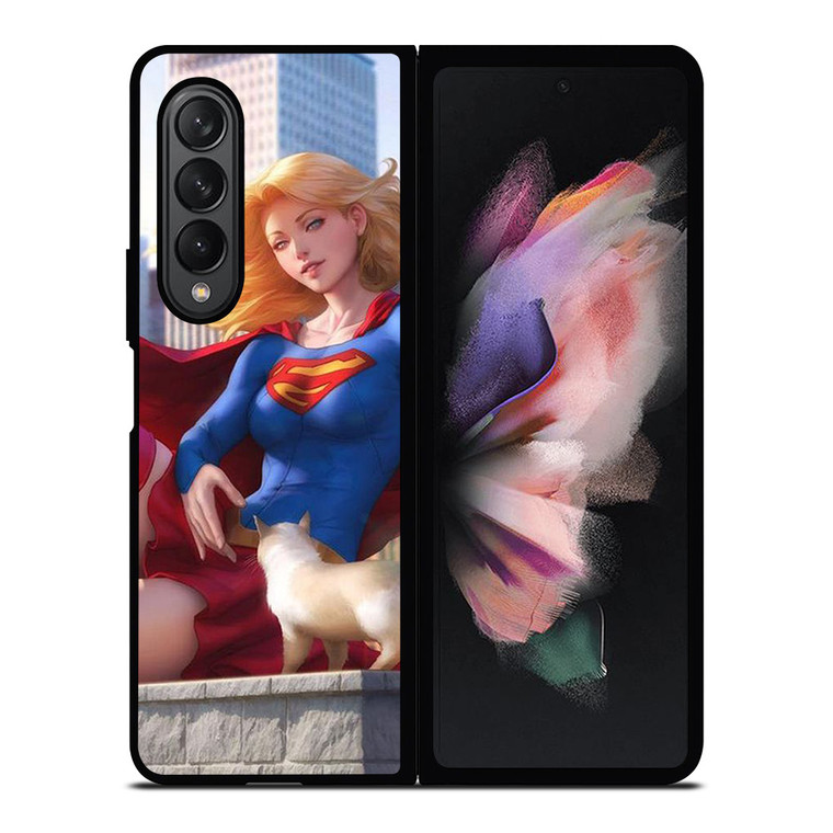 SUPERGIRL DC CARTOON Samsung Galaxy Z Fold 3 Case Cover