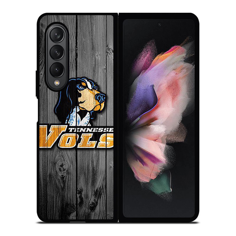 TENNESSEE VOLUNTEERS VOLS WOODEN LOGO Samsung Galaxy Z Fold 3 Case Cover