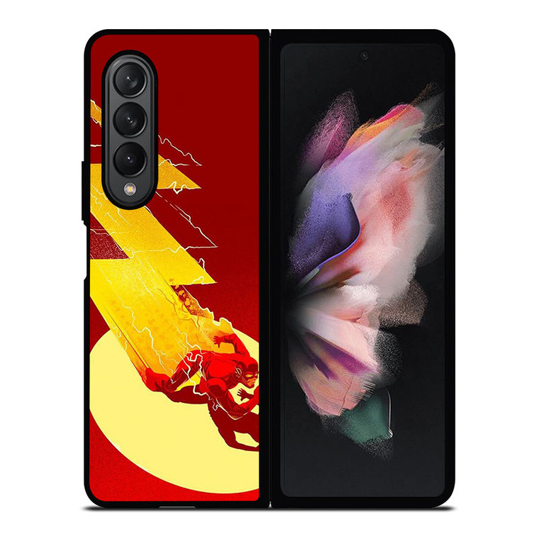 THE FLASH LOGO ART CARTOON Samsung Galaxy Z Fold 3 Case Cover
