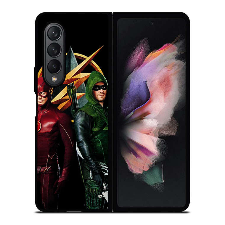 THE FLASH VS GREEN ARROW DC Samsung Galaxy Z Fold 3 Case Cover THE FLASH VS GREEN ARROW DC Samsung Galaxy Z Fold 3 Case Cover
