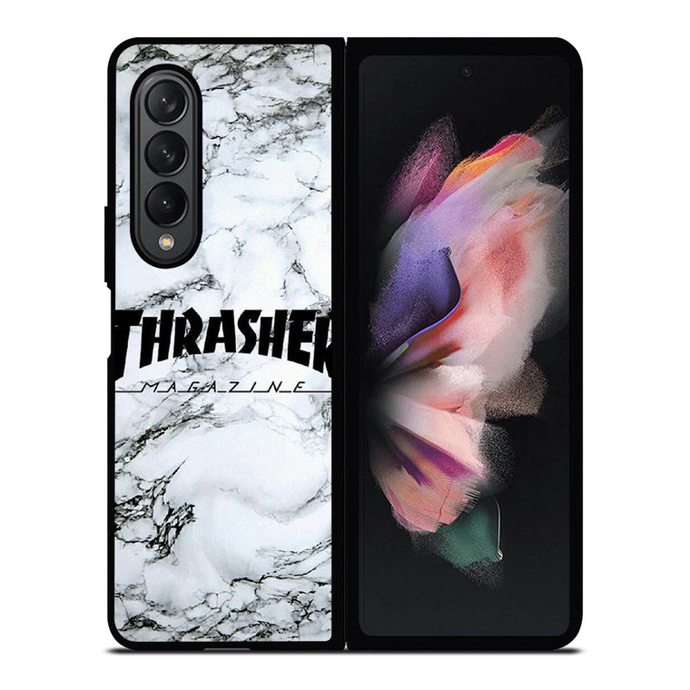 THRASHER SKATEBOARD MAGAZINE MARBLE Samsung Galaxy Z Fold 3 Case Cover THRASHER SKATEBOARD MAGAZINE MARBLE Samsung Galaxy Z Fold 3 Case Cover