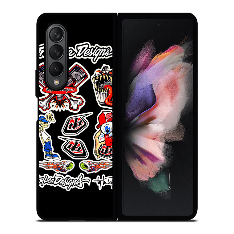 TROY LEE DESIGN COLLAGE Samsung Galaxy Z Fold 3 Case Cover TROY LEE DESIGN COLLAGE Samsung Galaxy Z Fold 3 Case Cover