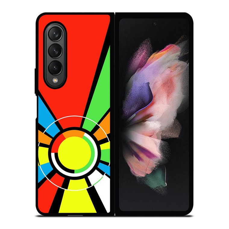 VALENTINO ROSSI VR46 HELMET PATTERN Samsung Galaxy Z Fold 3 Case Cover