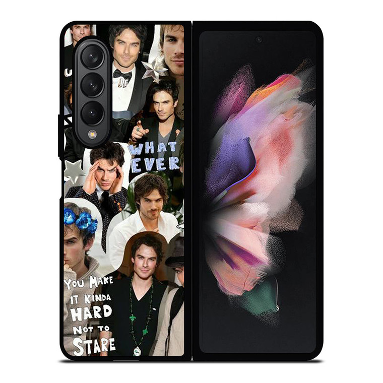 VAMPIRE DIARIES IAN SOMERHALDER COLLAGE Samsung Galaxy Z Fold 3 Case Cover