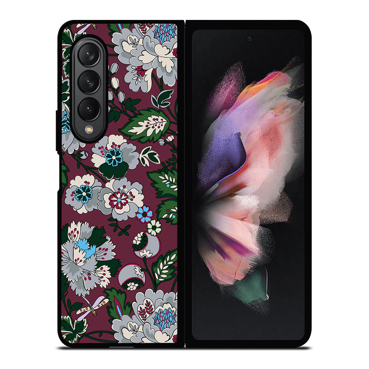 VERA BRADLEY BORDEAUX BLOOMS Samsung Galaxy Z Fold 3 Case Cover VERA BRADLEY BORDEAUX BLOOMS Samsung Galaxy Z Fold 3 Case Cover