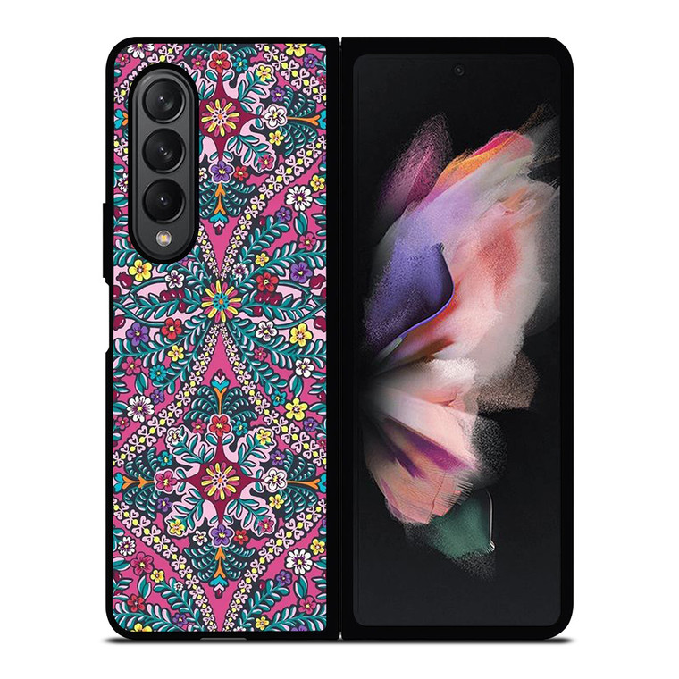 VERA BRADLEY FLOWER PATTERN 2 Samsung Galaxy Z Fold 3 Case Cover VERA BRADLEY FLOWER PATTERN 2 Samsung Galaxy Z Fold 3 Case Cover