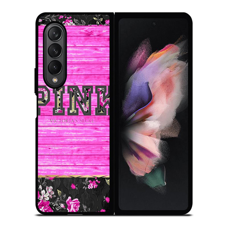 VICTORIA'S SECRET PINK FLORAL Samsung Galaxy Z Fold 3 Case Cover VICTORIA'S SECRET PINK FLORAL Samsung Galaxy Z Fold 3 Case Cover