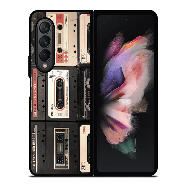 VINTAGE MIXTAPE COLLAGE Samsung Galaxy Z Fold 3 Case Cover VINTAGE MIXTAPE COLLAGE Samsung Galaxy Z Fold 3 Case Cover