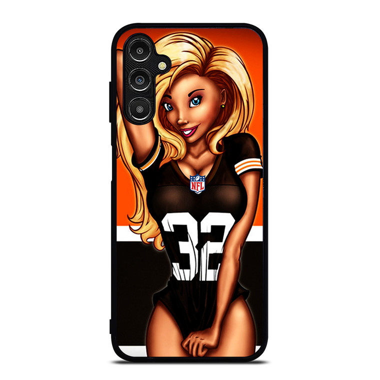 CLEVELAND BROWNS NFL CARTOON GIRL Samsung Galaxy A14 Case Cover