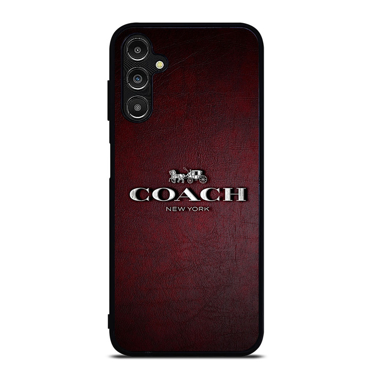 COACH NEW YORK LOGO LEATHER Samsung Galaxy A14 Case Cover
