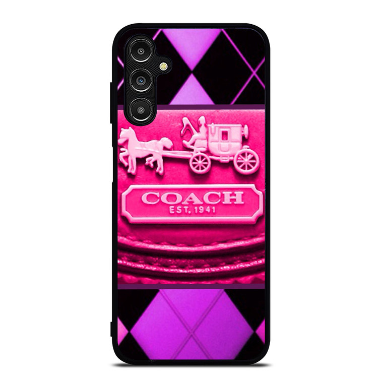 COACH NEW YORK PURPLE PINK LOGO Samsung Galaxy A14 Case Cover