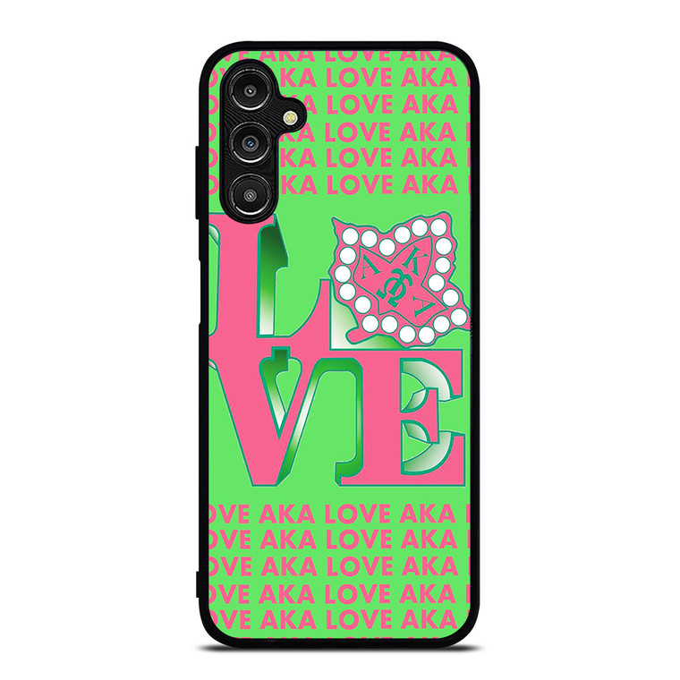 LOVE AKA PINK AND GREEN Samsung Galaxy A14 Case Cover