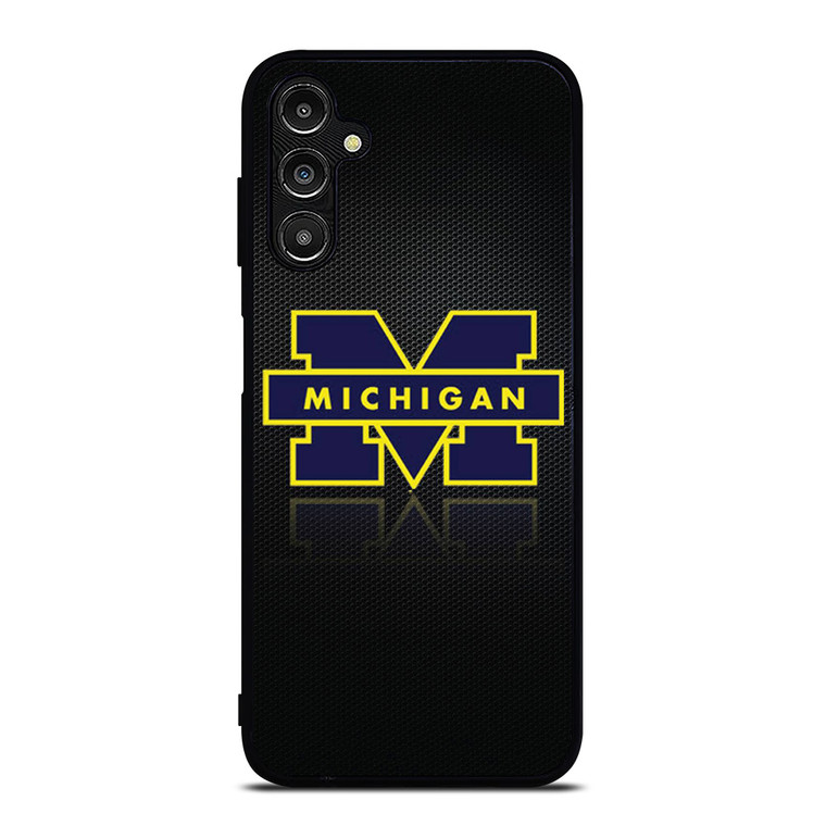 MICHIGAN WOLVERINES METAL LOGO Samsung Galaxy A14 Case Cover