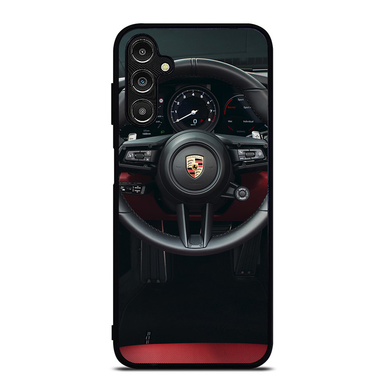 PORSCHE CAR STEERING LOGO Samsung Galaxy A14 Case Cover PORSCHE CAR STEERING LOGO Samsung Galaxy A14 Case Cover
