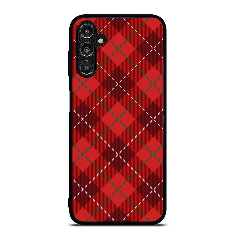 RED TARTAN CROSS PATTERN Samsung Galaxy A14 Case Cover RED TARTAN CROSS PATTERN Samsung Galaxy A14 Case Cover