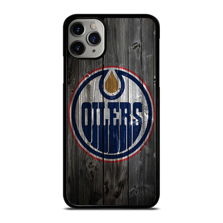EDMONTON OILERS WOODEN LOGO iPhone 11 Pro Max Case Cover