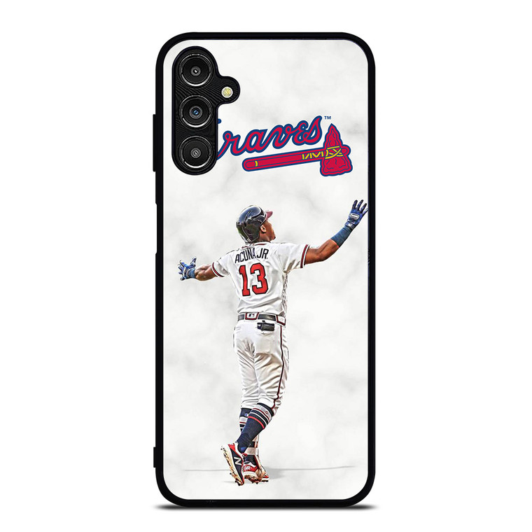 RONALD ACUNA JR MARBLE ATLANTA BRAVES Samsung Galaxy A14 Case Cover