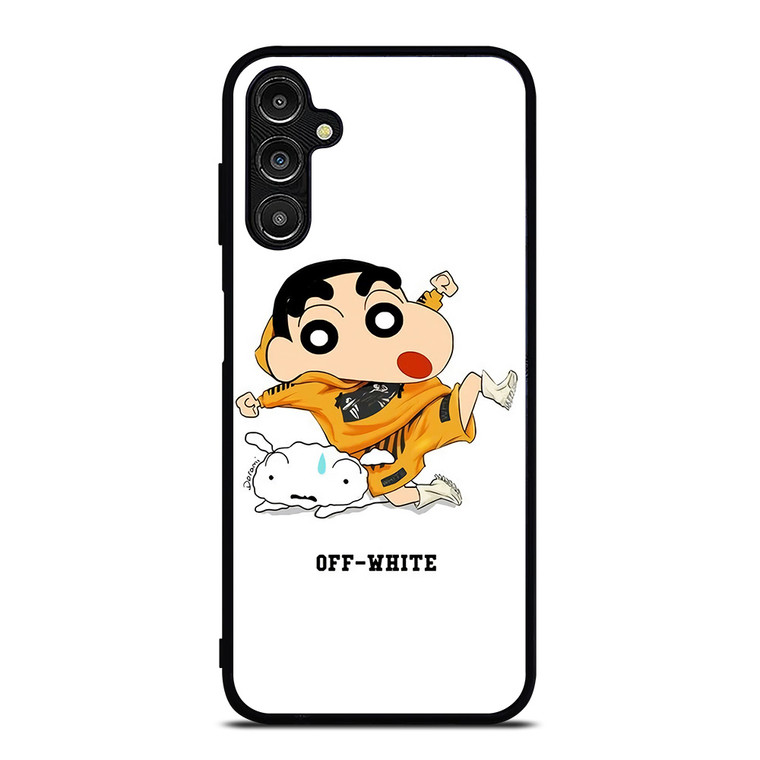 SHIN CHAN X OFF WHITE Samsung Galaxy A14 Case Cover SHIN CHAN X OFF WHITE Samsung Galaxy A14 Case Cover