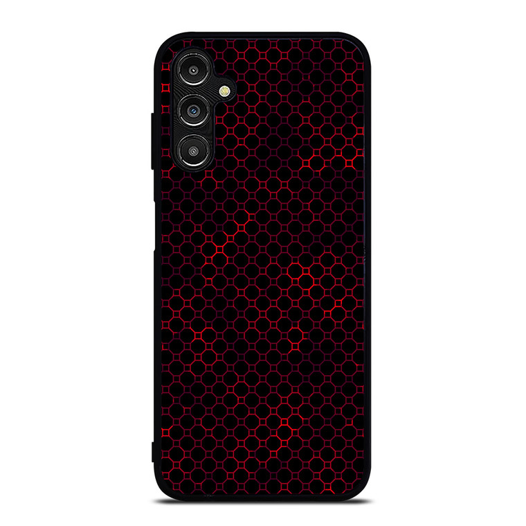 STYLISH HEXAGONAL RED PATTERN Samsung Galaxy A14 Case Cover