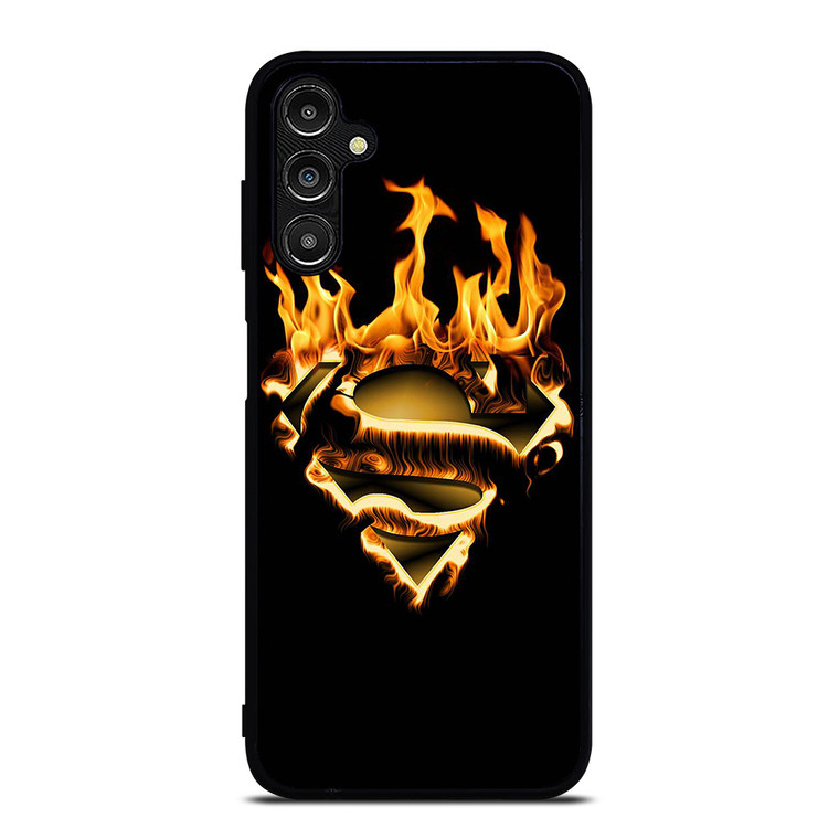 SUPERMAN LOGO FIRE Samsung Galaxy A14 Case Cover SUPERMAN LOGO FIRE Samsung Galaxy A14 Case Cover