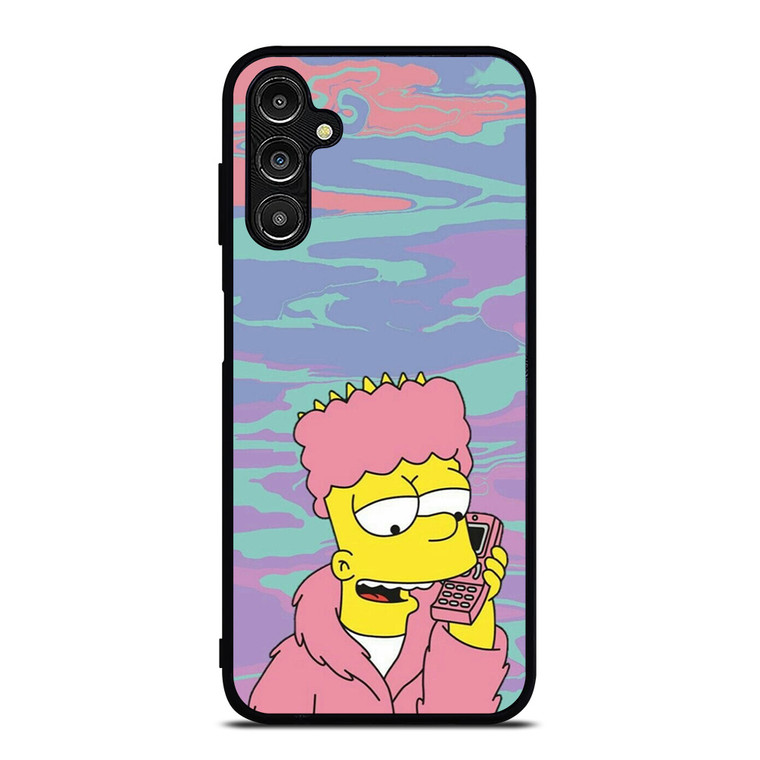 TIE DYE PATTERN BART SIMPSON Samsung Galaxy A14 Case Cover TIE DYE PATTERN BART SIMPSON Samsung Galaxy A14 Case Cover