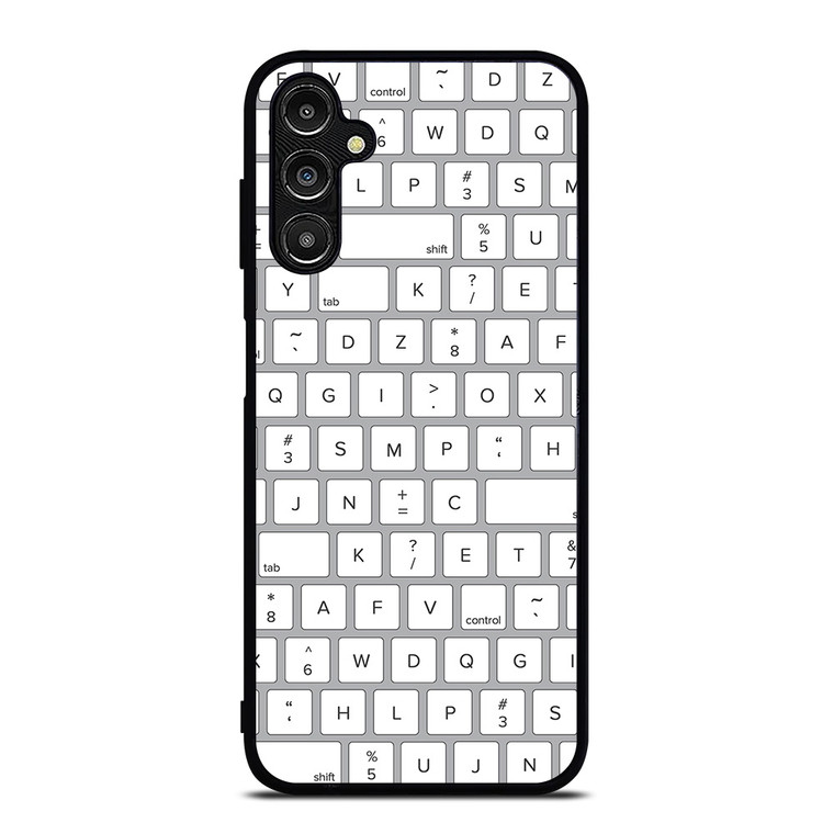 WHITE KEYBOARD PATTERN Samsung Galaxy A14 Case Cover