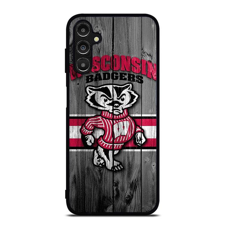 WISCONSIN BADGER WOODEN LOGO Samsung Galaxy A14 Case Cover