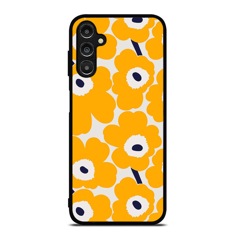 YELLOW RETRO FLORAL PATTERN Samsung Galaxy A14 Case Cover