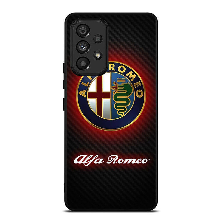 ALFA ROMEO RED CARBON LOGO Samsung Galaxy A53 Case Cover