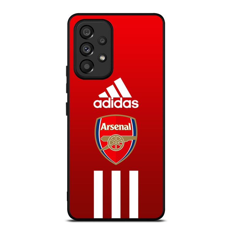 ARSENAL FC ADIDAS STRIPES Samsung Galaxy A53 Case Cover ARSENAL FC ADIDAS STRIPES Samsung Galaxy A53 Case Cover