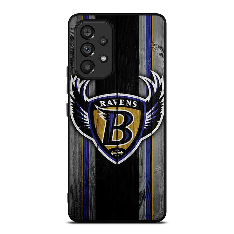 BALTIMORE RAVENS WOODEN LOGO Samsung Galaxy A53 Case Cover