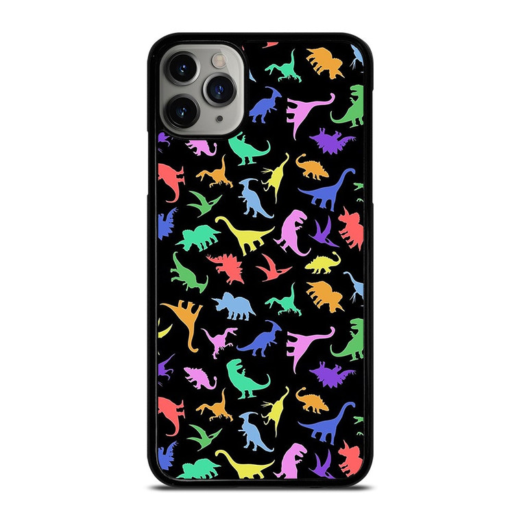 DINOSAUR COLORFUL PATTERN iPhone 11 Pro Max Case Cover