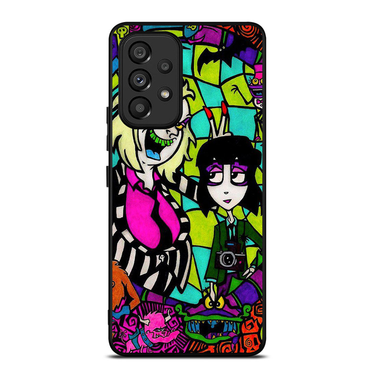 BEETLEJUICE TIM BURTON CARTOON GLASS Samsung Galaxy A53 Case Cover