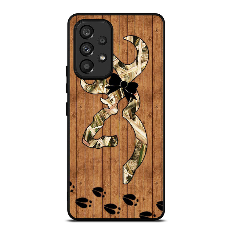 BROWNING WOODEN LOGO Samsung Galaxy A53 Case Cover