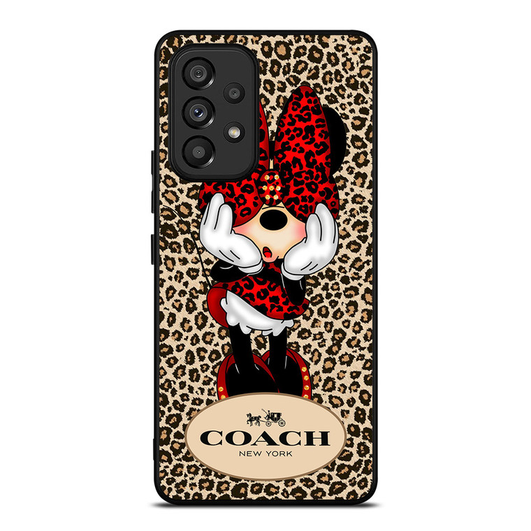COACH MINNIE MOUSE LEOPARD Samsung Galaxy A53 Case Cover