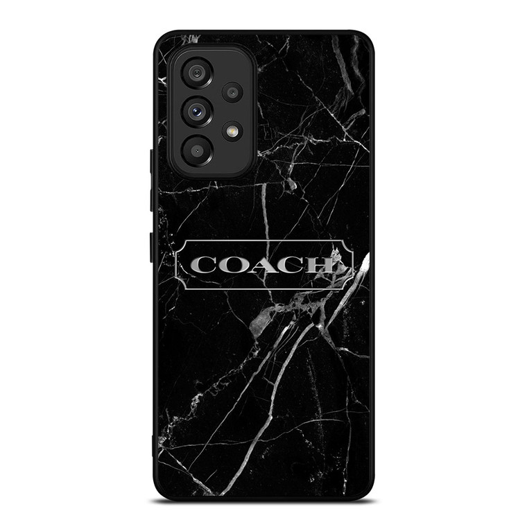 COACH NEW YORK SILVER MARBLE Samsung Galaxy A53 Case Cover