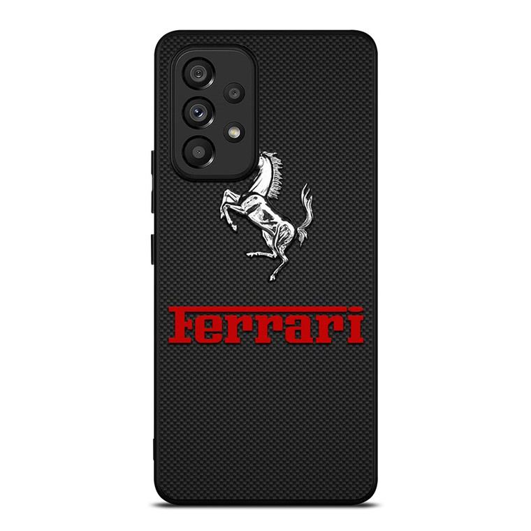 FERRARI HORSE CARBON LOGO Samsung Galaxy A53 Case Cover