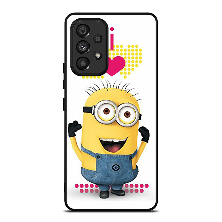 I LOVE MINION Samsung Galaxy A53 Case Cover