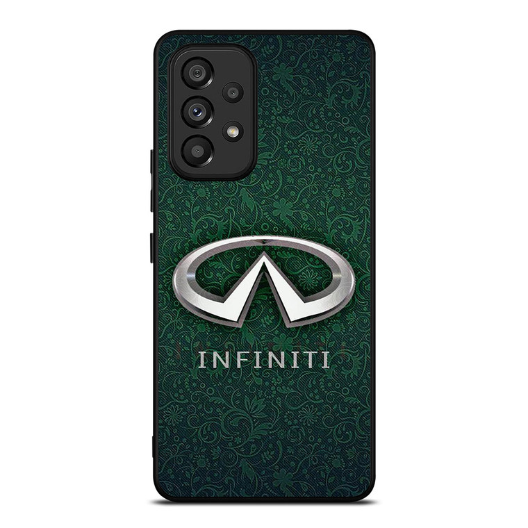 INFINITI CAR LOGO GREEN PATTERN Samsung Galaxy A53 Case Cover